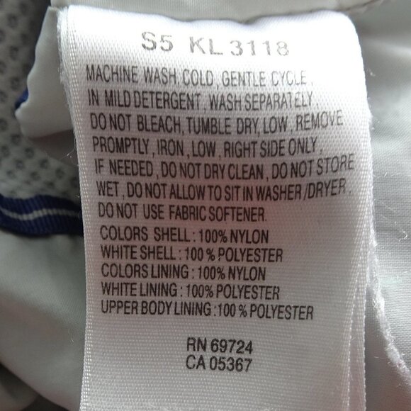 Columbia Blue/Gray Full Zip Windbreaker Size large - Picture 5 of 6